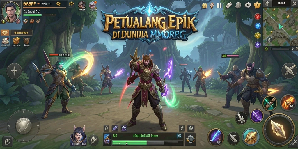 Gameplay seru di dunia epik MMORPG 666FF.
