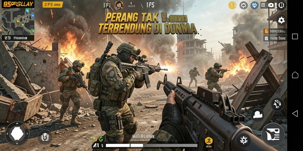 Tampilan gameplay mendebarkan dari 95PGPLAY yang memukau.