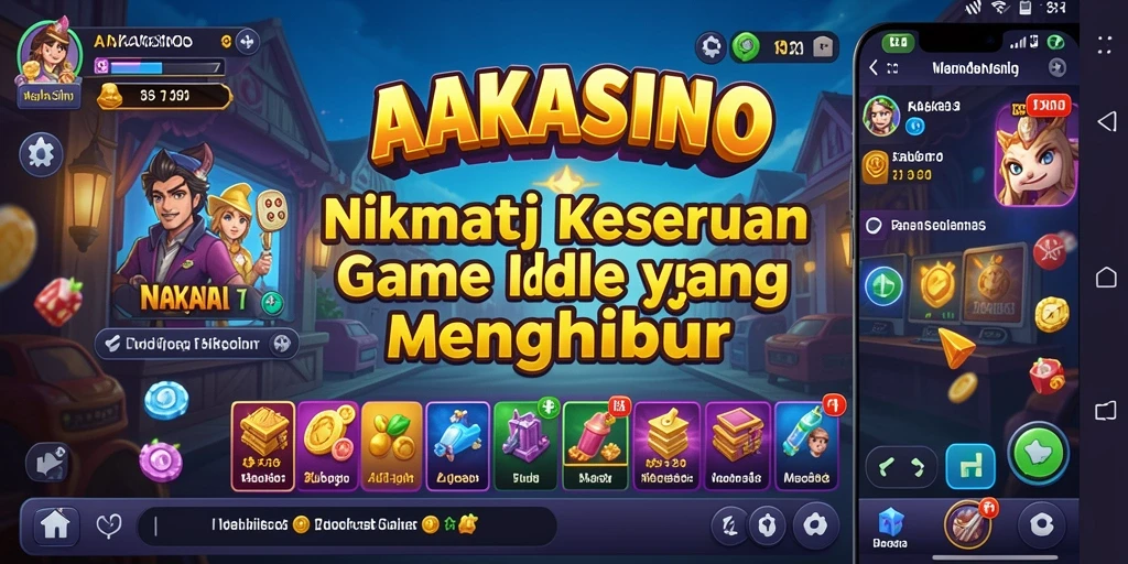 Tampilan menarik dari gameplay AAKASINO di dunia game Idle.