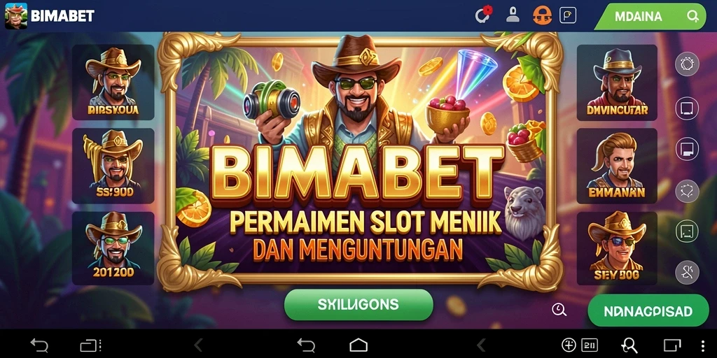 Screenshot gameplay menarik dari BIMABET yang menunjukkan mesin slot.