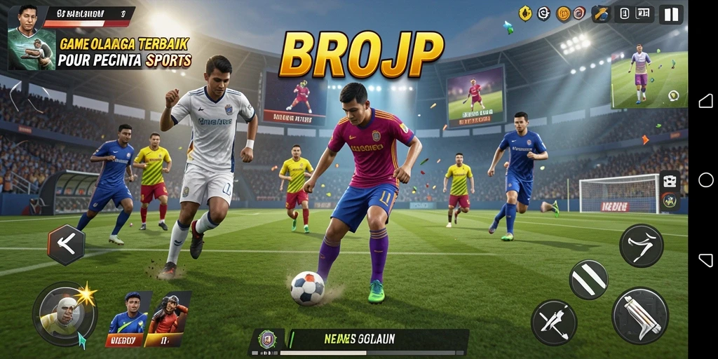 Tampilan gameplay BROJP yang mendebarkan dan seru.