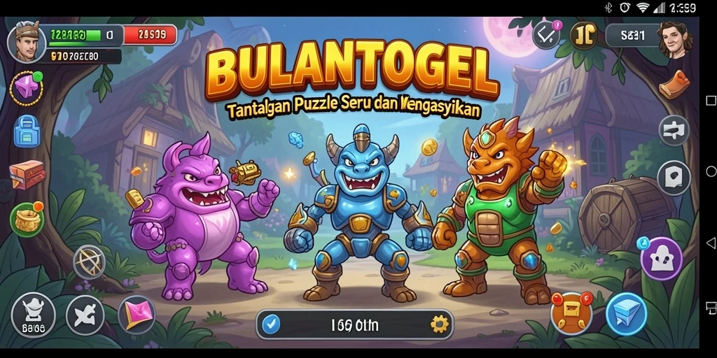 Tampilan gameplay BULANTOGEL yang penuh tantangan puzzle.