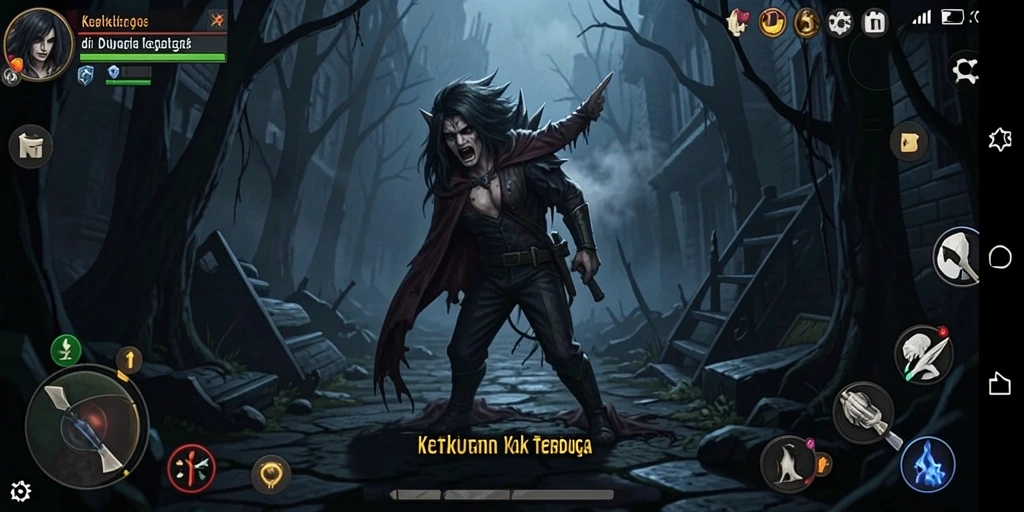 Screenshot gameplay <strong>FO8</strong> yang menunjukkan suasana yang menegangkan dan menyeramkan.