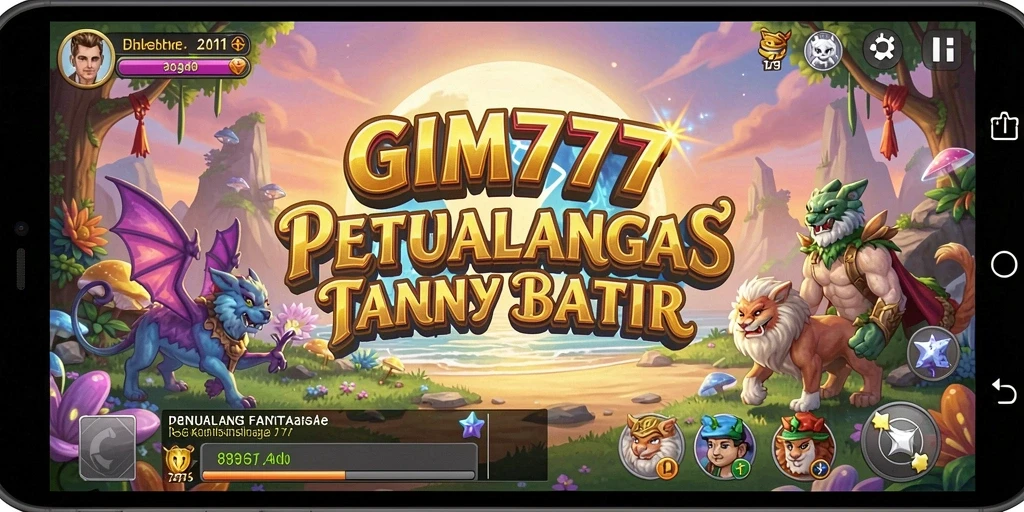 Tangkapan layar menampilkan aksi pertempuran seru di GIM777.