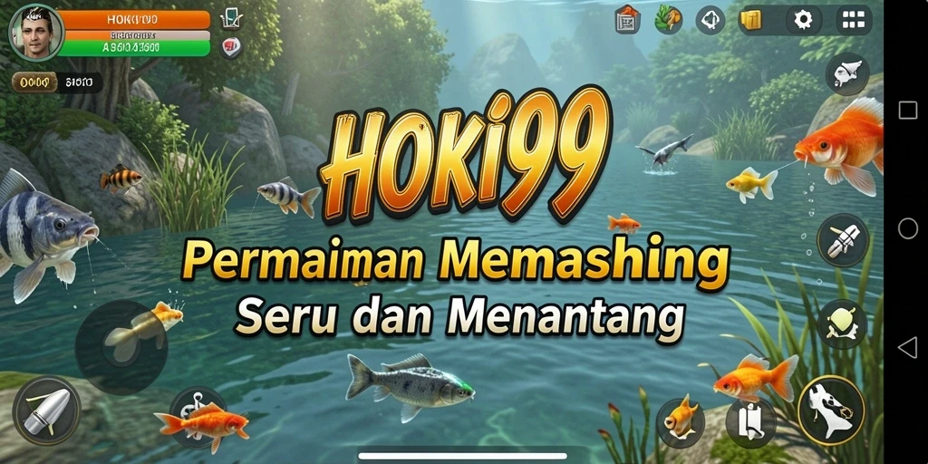Gameplay seru dengan aksi memancing yang menantang di HOKI99.