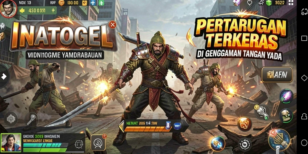Menampilkan aksi pertarungan intens dalam INATOGEL.