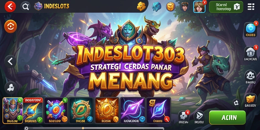 Tampilan gameplay INDESLOT303 yang mendebarkan dan penuh strategi.