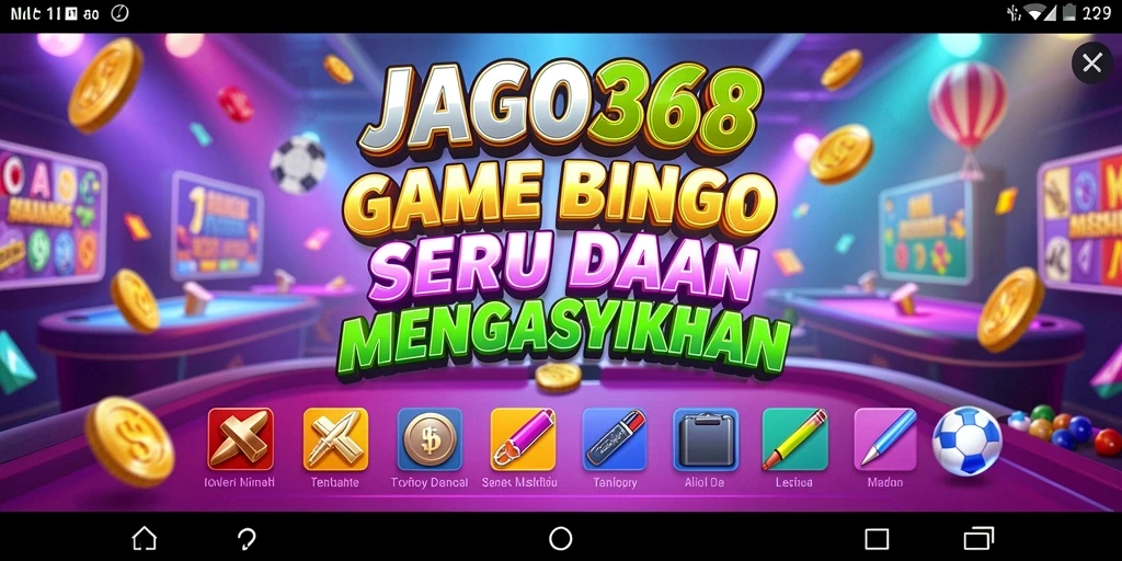 Tampilan gameplay Bingo yang seru dan interaktif di JAGO368.