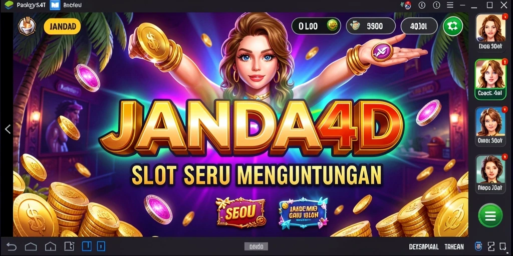 Screenshot utama JANDA4D menampilkan gameplay Slot yang menarik.