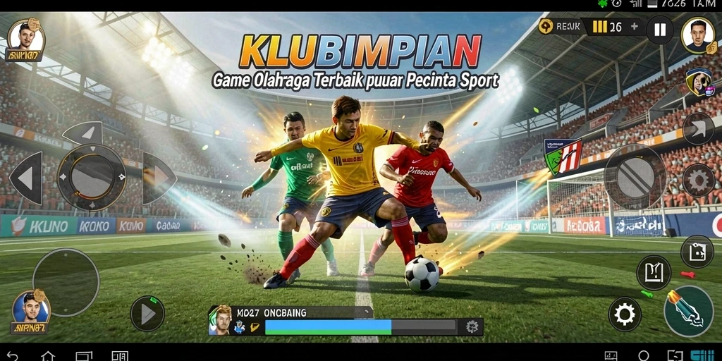 Tampilan gameplay seru dari KLUBIMPIAN yang menegangkan.