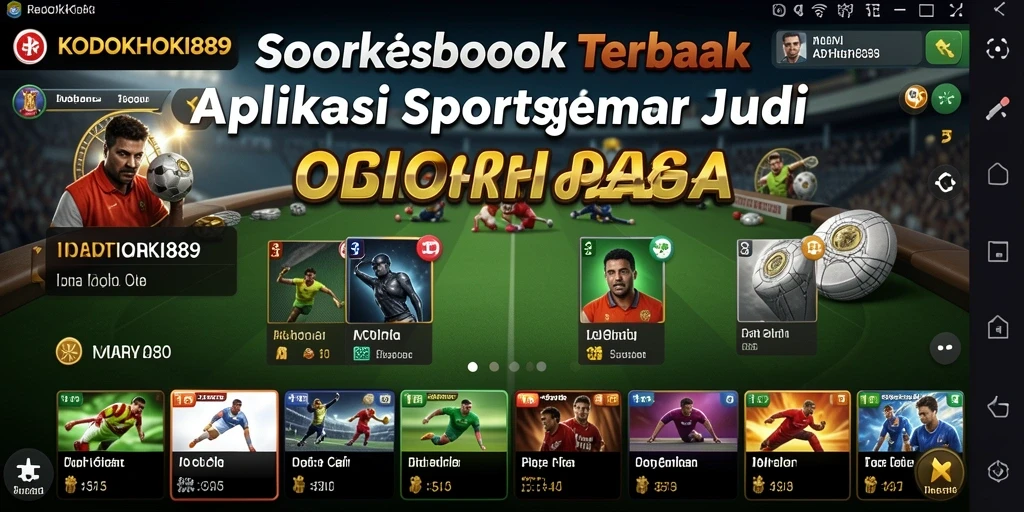 Tampilan gameplay Sportsbook KODOKHOKI889 yang menarik dan interaktif.