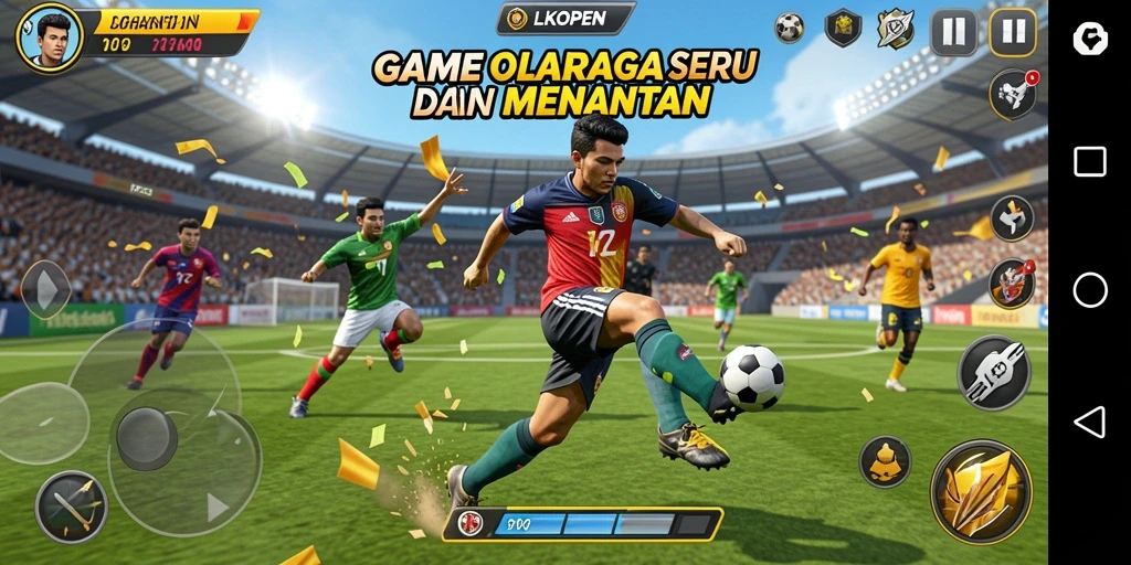 Tampilan gameplay seru dalam LKOPEN yang menyenangkan.
