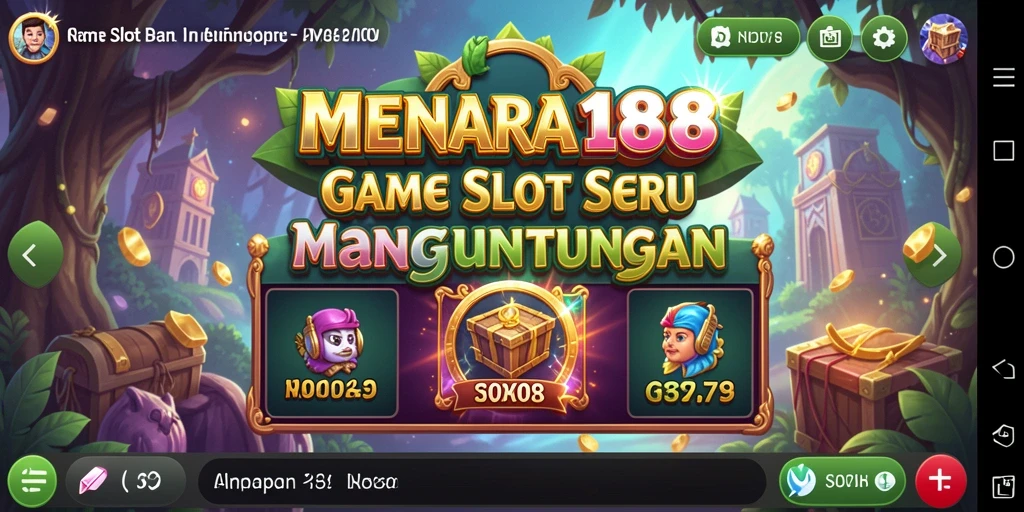 Tampilan gameplay seru dan mendebarkan dari MENARA188.