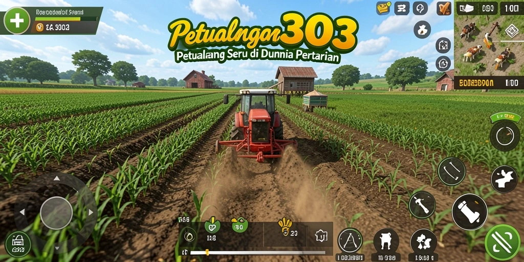 Gameplay seru dan interaktif di dunia pertanian MODE303.