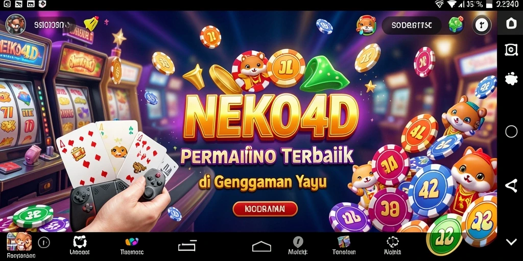 Screenshot NEKO4D menampilkan gameplay Kasino yang seru dan interaktif.