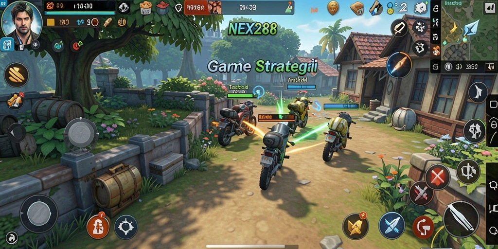 Tampilan gameplay SLG yang intens dan strategis di NEX288.