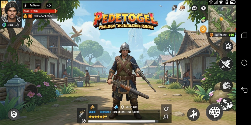 Screenshot gameplay <strong>PEDETOGEL</strong> menampilkan petualangan luar biasa di dunia terbuka.