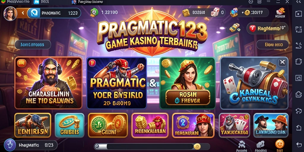 Tampilan permainan Kasino yang menarik dan menyenangkan dalam PRAGMATIC123.