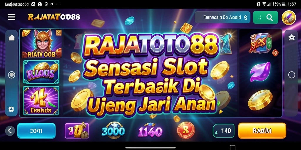 Screenshot menunjukkan gameplay seru dari RAJATOTO88 Slot.