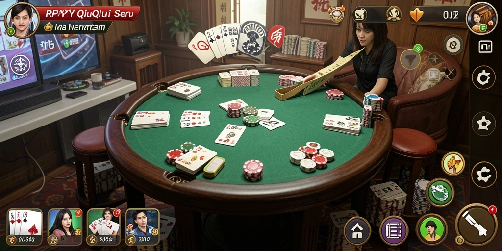 Tampilan gameplay menarik dari RPYYY saat bermain QiuQiu.