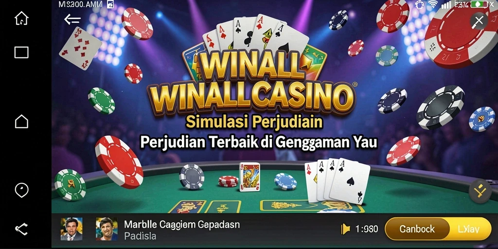 Tangkapan layar utama WINALLCASINO menampilkan gameplay yang mendebarkan dan interaktif.
