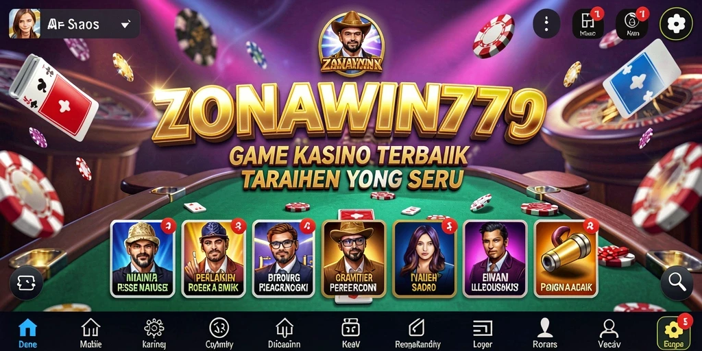 Tampilan gameplay Kasino yang seru dari ZONAWIN777